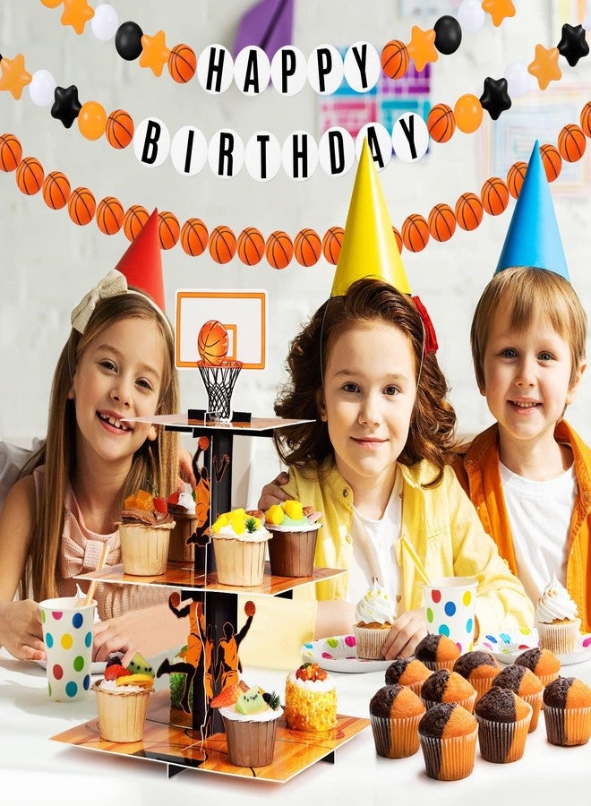 مجموعة سيمجوينج 98 قطعة لافتة عيد ميلاد كرة سلة جامبو يمكنك صنعها بنفسك، تتضمن سوار صداقة، زينة حفلات عملاقة قابلة للتخصيص، مثالية لحفلات كرة السلة الرياضية - Image 4